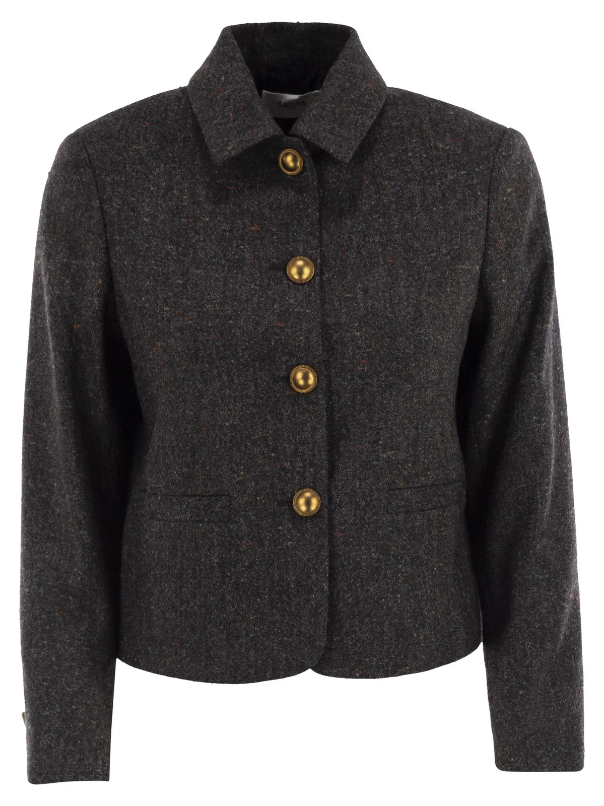 Saulina Aria - Shirt-Style Jacket In Wool And Ca