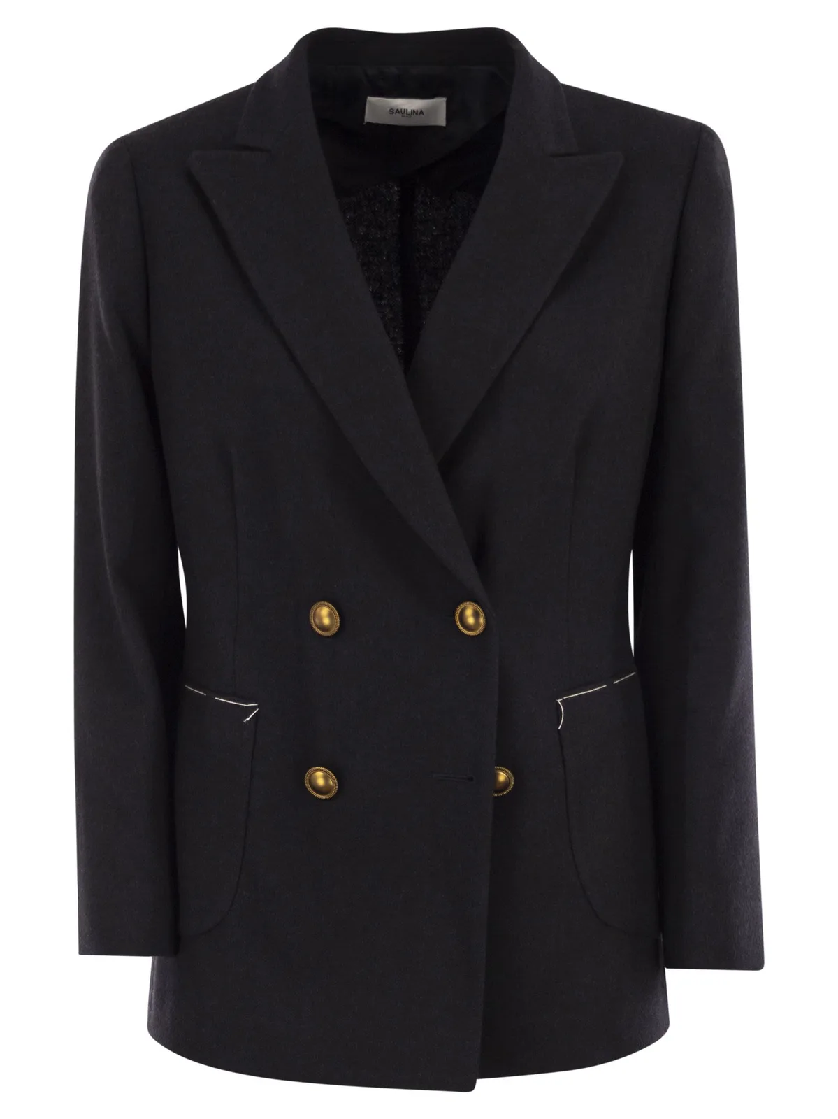 Saulina Assunta - Jacket In Virgin Wool And Visc