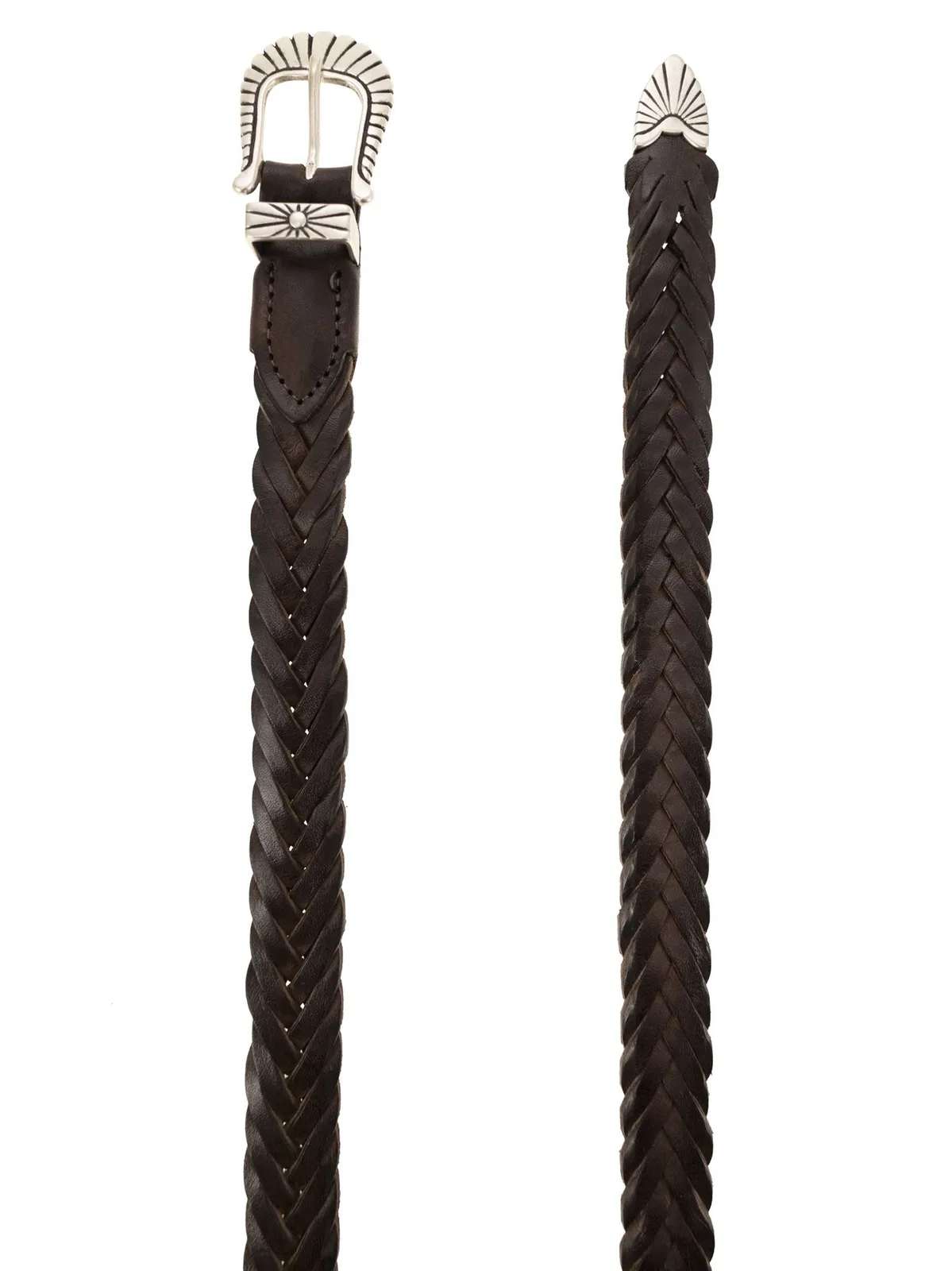 Alberto Luti Braided Leather Belt