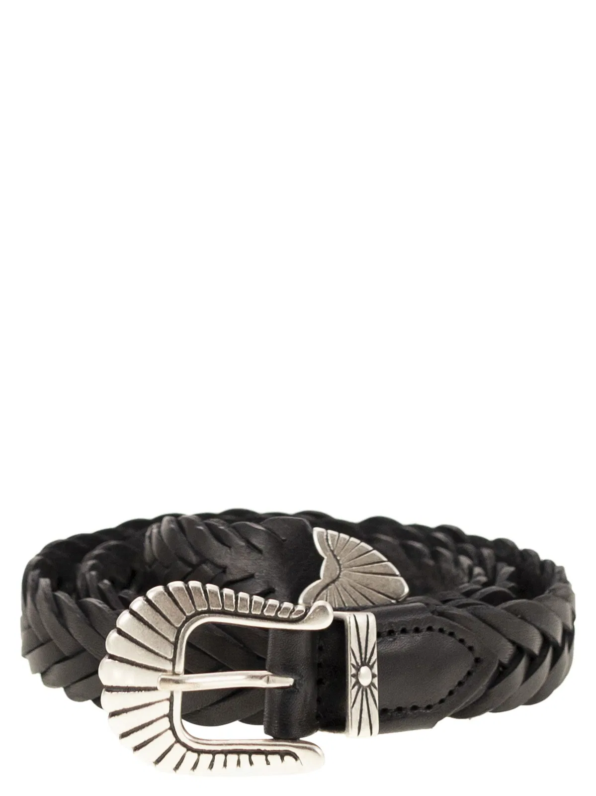 Alberto Luti Braided Leather Belt