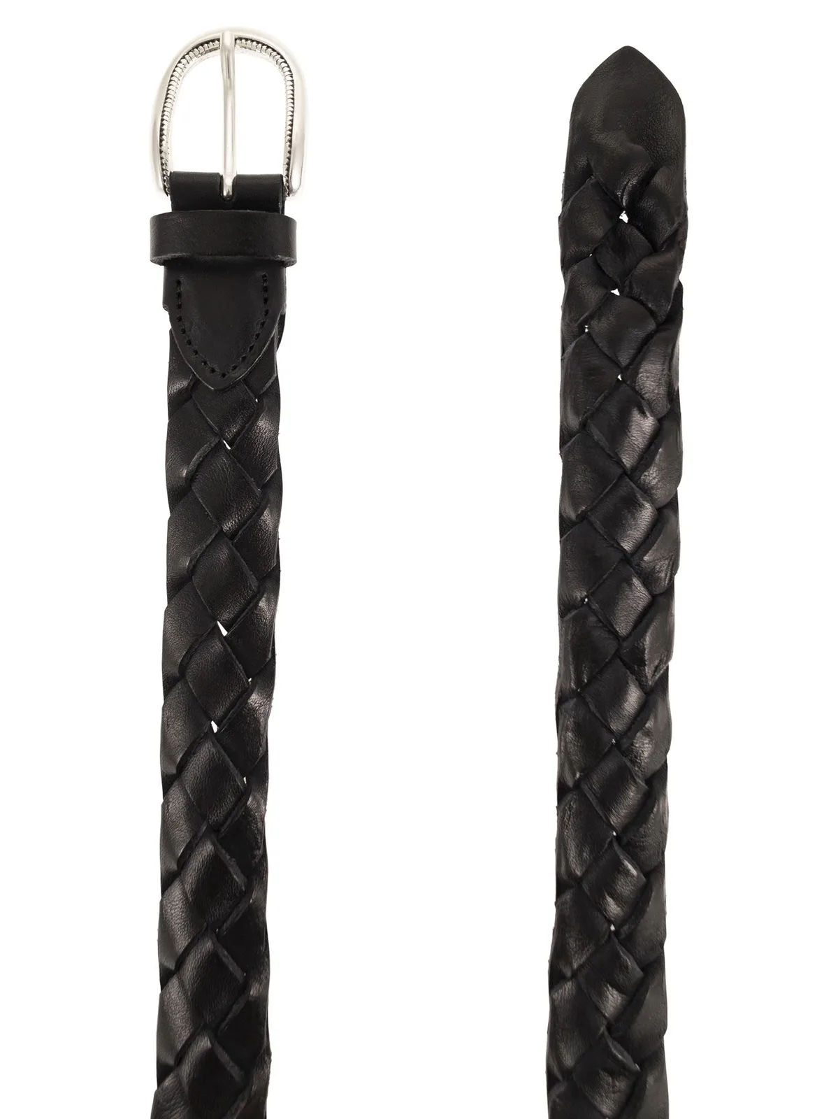 Alberto Luti Braided Leather Belt