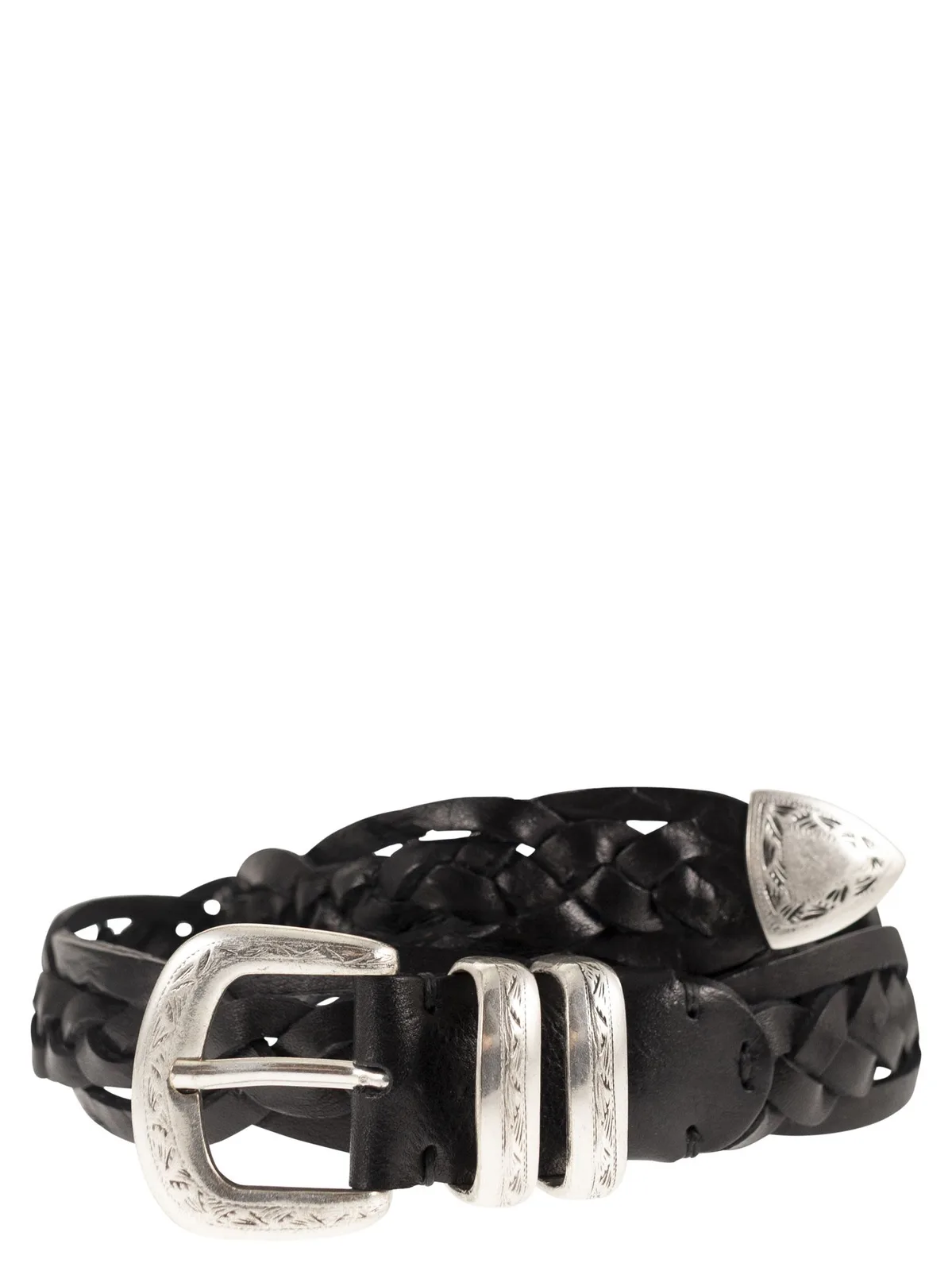 Alberto Luti Braided Leather Belt