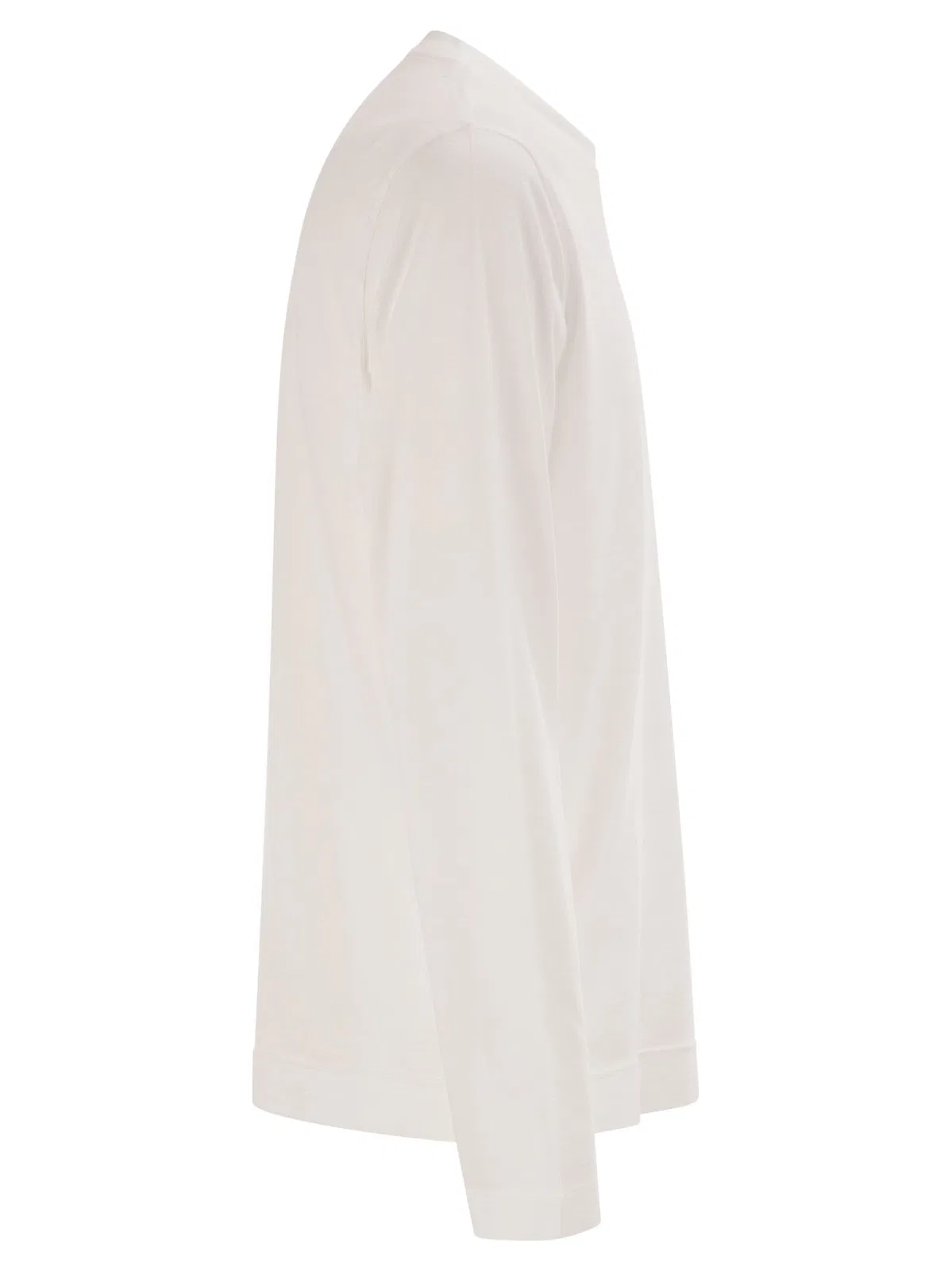 Fedeli Long-Sleeve Pure Cotton T-Shirt