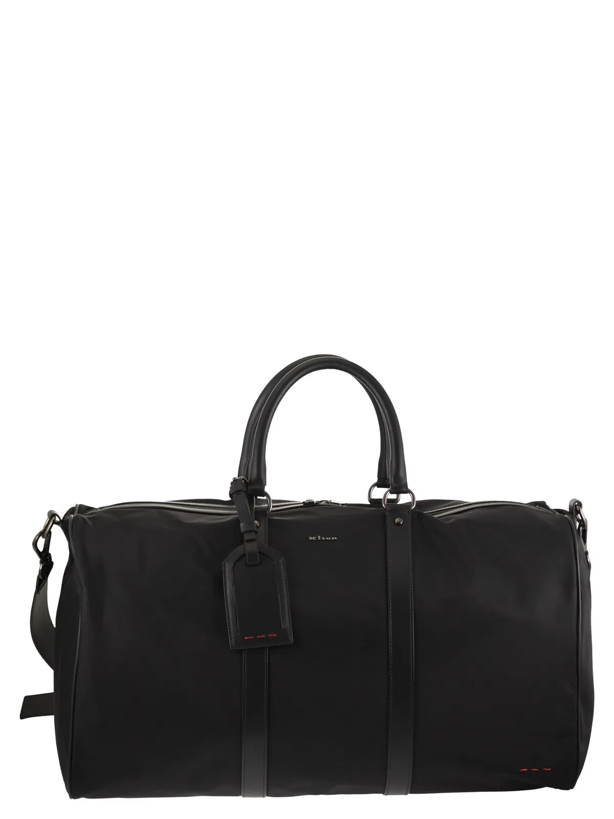 Kiton Duffel Bag With Leather Inserts