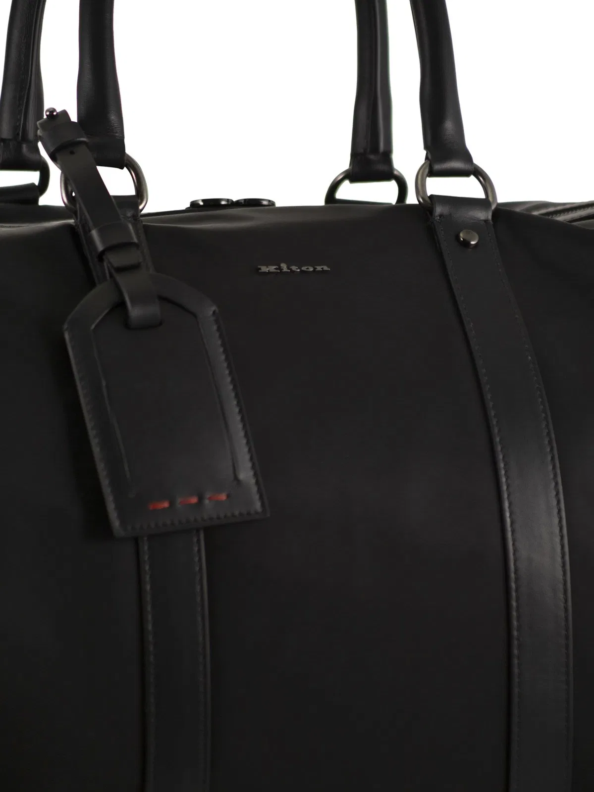 Kiton Duffel Bag With Leather Inserts