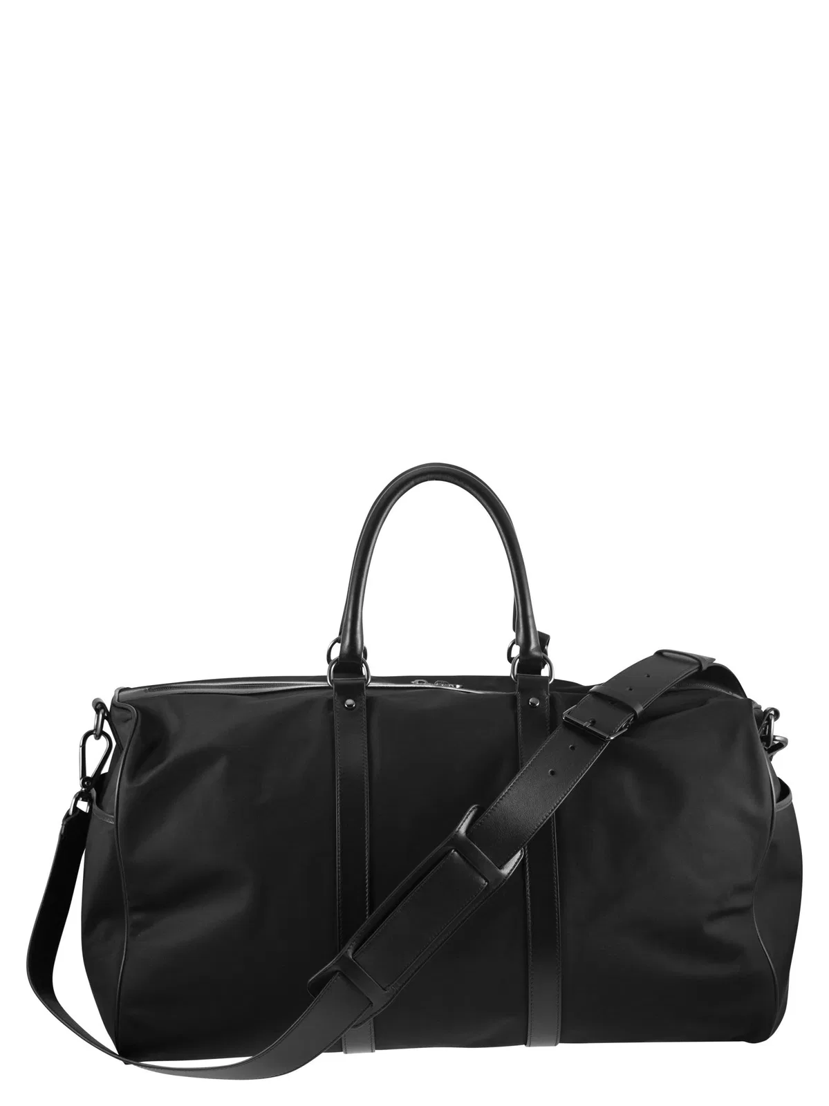 Kiton Nylon Travel Holdall With Leather Detail