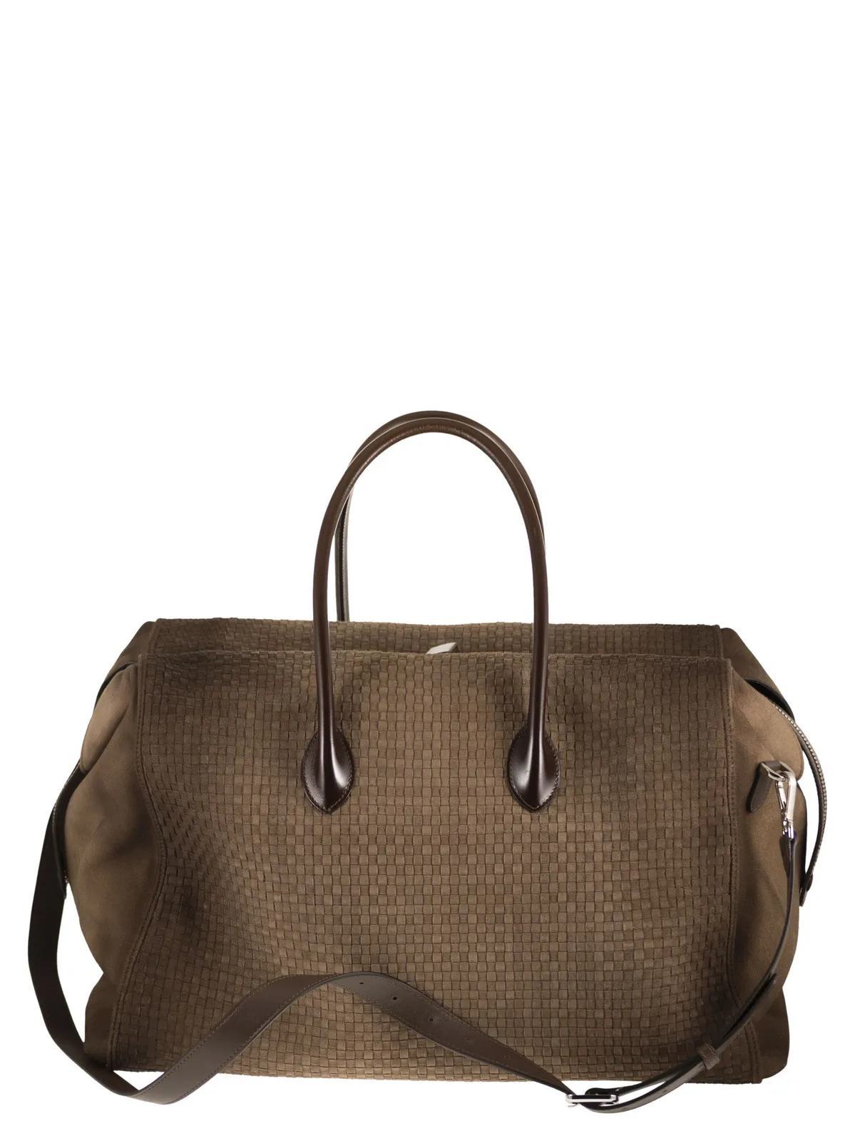 Santoni Woven Leather Travel Holdall