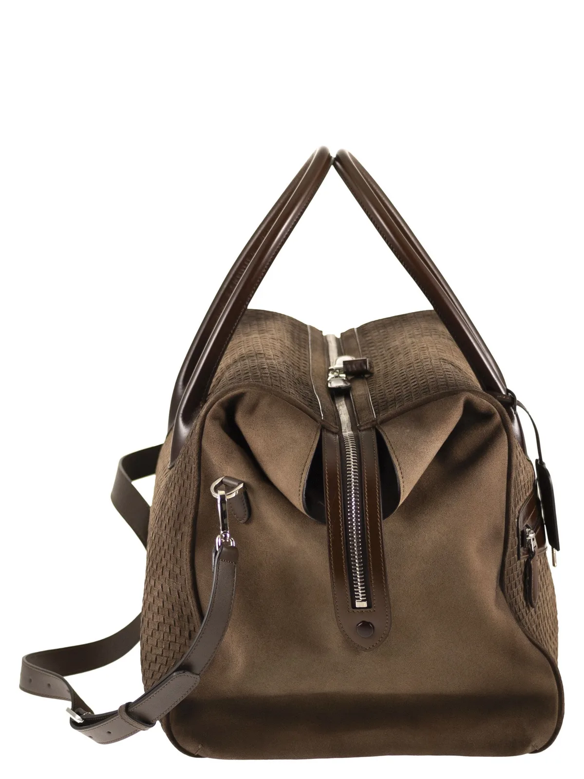 Santoni Woven Leather Travel Holdall