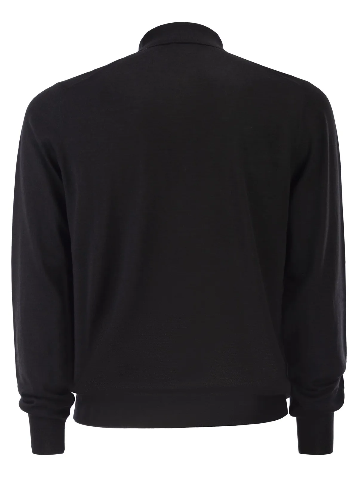 Kiton Long-Sleeved Wool Polo Shirt
