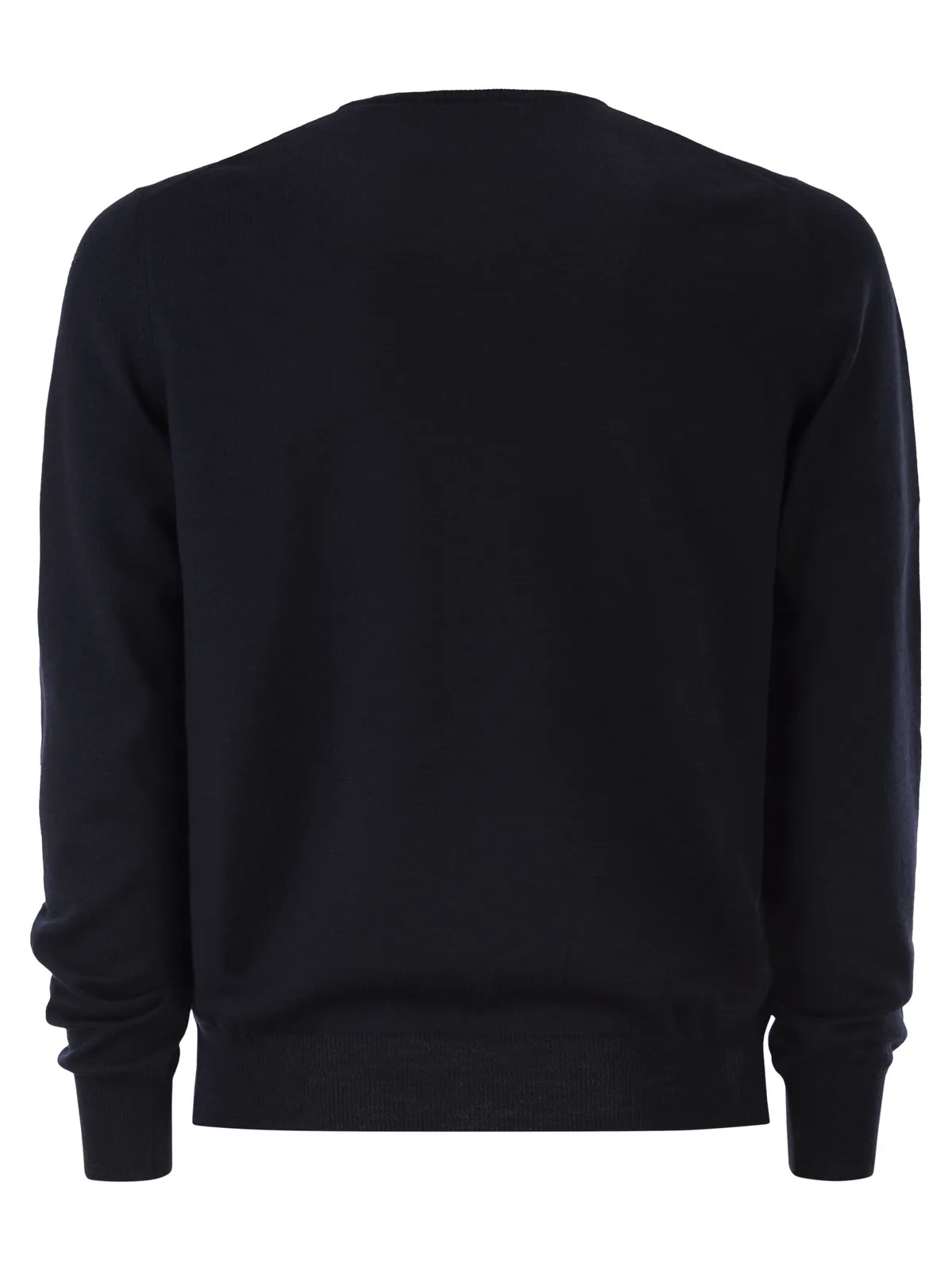 Kiton Long-Sleeved Wool Crew Neck Jumper