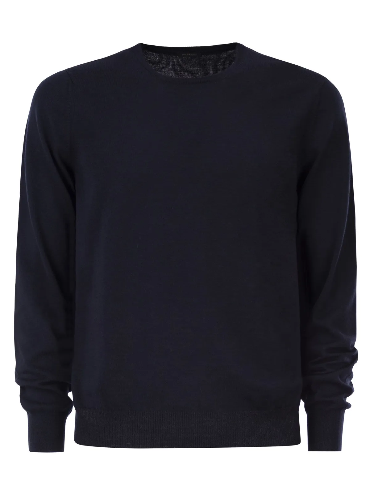 Kiton Long-Sleeved Wool Crew Neck Jumper