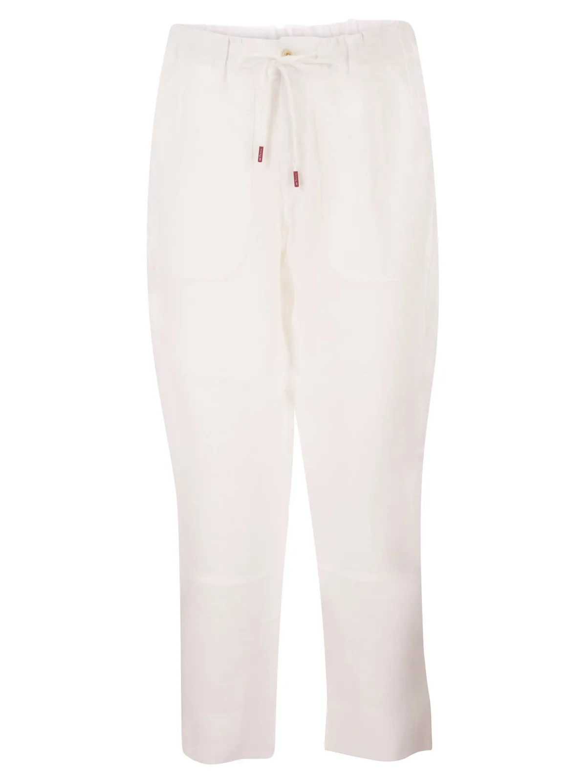 Kiton Tailored Linen Drawstring Trousers
