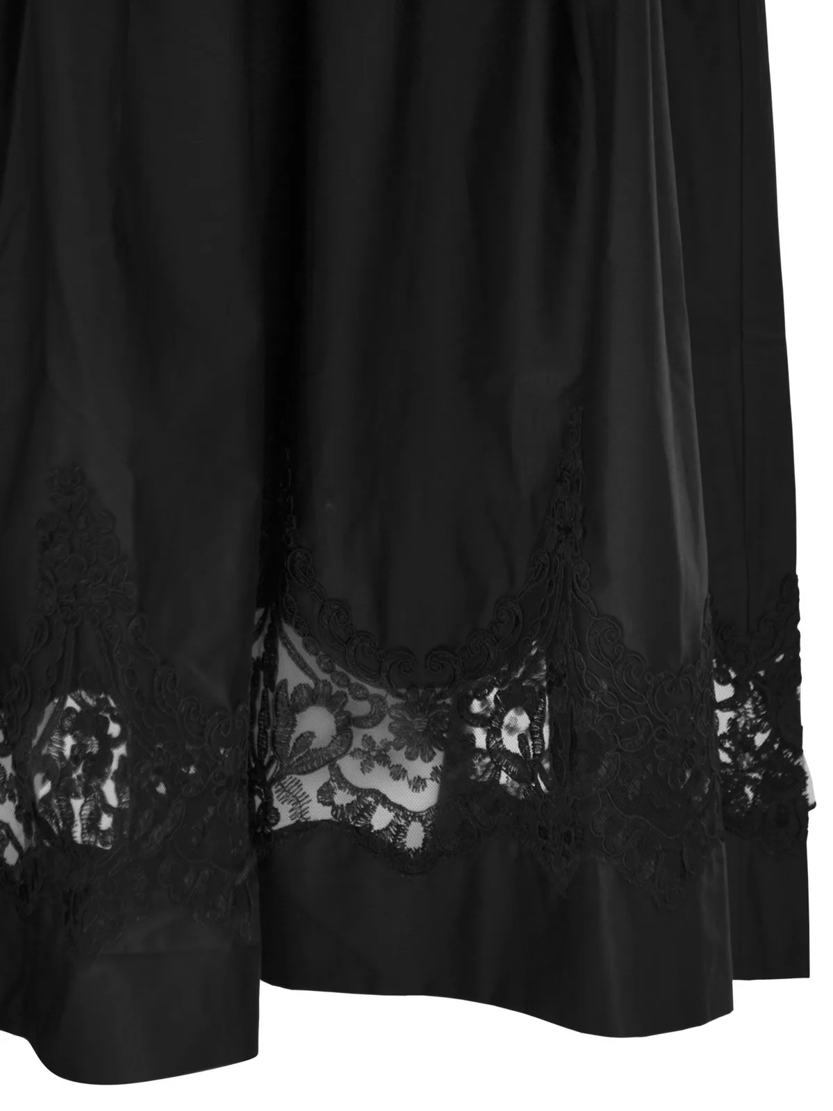 Maurizio Mykonos Cotton And Rayon Midi Skirt With Embroid
