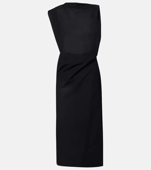 Jacquemus The Drap Poplin Dress